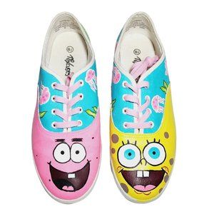 No Excuses Spongebob Squarepants Womens Size 8.5 Skater Shoes Patrick Plankton